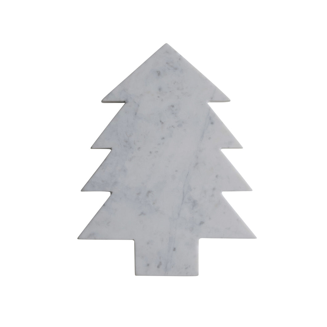 Marble Tree Shaped Cheese/Cutting Board, White