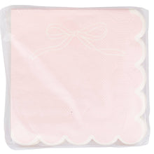 Load image into Gallery viewer, Pink Dainty Bows Cocktail Napkin
