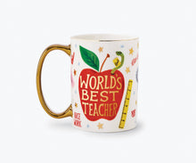 Load image into Gallery viewer, World&#39;s Best Teacher Porcelain Mug
