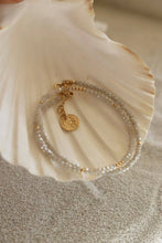 Load image into Gallery viewer, Petite Crystal Double Wrap Bracelet - Alabaster
