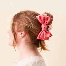 Load image into Gallery viewer, Satin Bow Claw Clip - Rose
