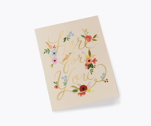 Floral Here For You Card