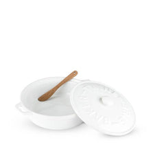 Load image into Gallery viewer, Ceramic Brie Baker &amp; Acacia Wood Spreader Set
