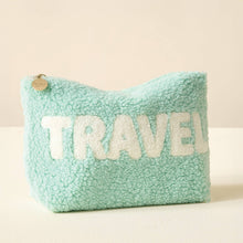 Load image into Gallery viewer, Teddy Pouch - Aqua Travel
