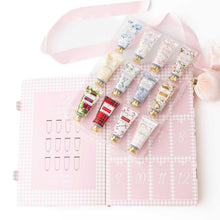 Load image into Gallery viewer, 8 Oak Lane - Sugarplum Gingham 12-Day Hand Cream Advent Calendar
