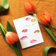 Load image into Gallery viewer, Lips I Love You Greeting Card
