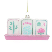 Load image into Gallery viewer, 8 Oak Lane - Mahjong Tile Hand-Painted Glass Christmas Ornament
