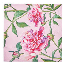 Load image into Gallery viewer, Cocktail Napkins - Pink Peonies (20ct)
