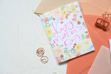 Load image into Gallery viewer, Happy Mother&#39;s Day Floral Greeting Card
