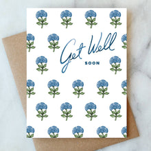 Load image into Gallery viewer, Block Print Get Well Soon Greeting Card | Sympathy

