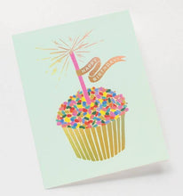 Load image into Gallery viewer, Cupcake Birthday Card
