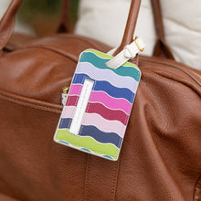Load image into Gallery viewer, Simplified by Emily Ley - Leatherette Luggage Tag - Rainbow Row
