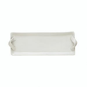 Stoneware Tray with Handles, Reactive Glaze