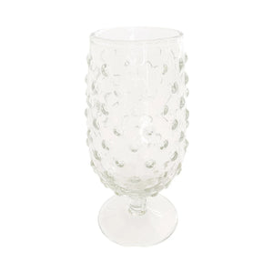 Recycled Glass Hobnail Stemmed Drinking Glass