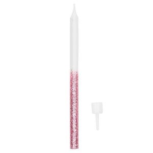Birthday Candles - Pink Glitter Dip
