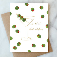 Load image into Gallery viewer, Martini Olives Birthday Greeting Card | Birthday Card
