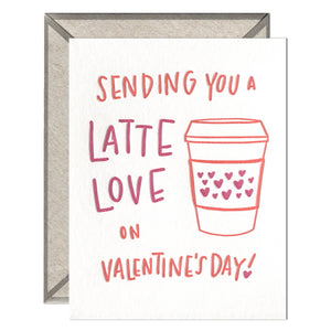 Latte Valentine Card