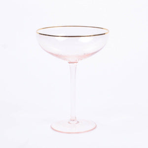 Light Pink Coupe Glass