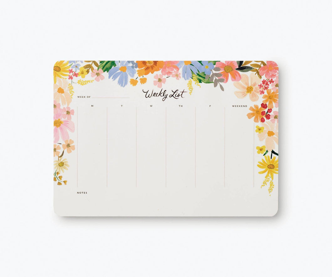 Marguerite Weekly Desk Pad