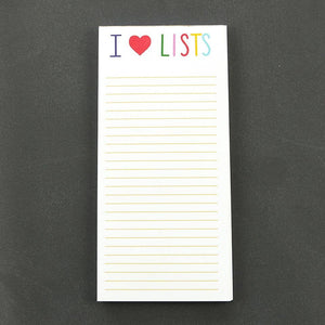 I Heart Lists Notepad