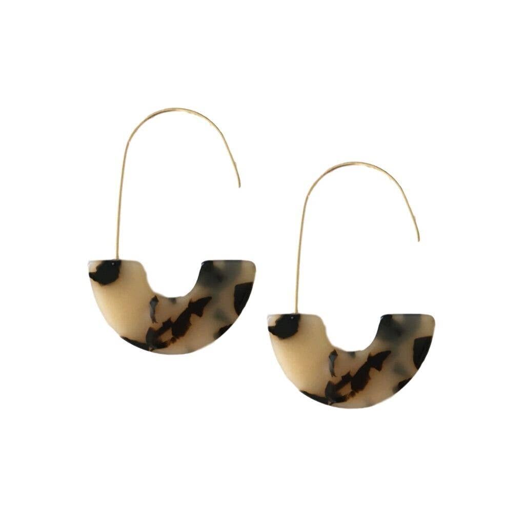Blonde Spotty Tortoise Isla Hoops