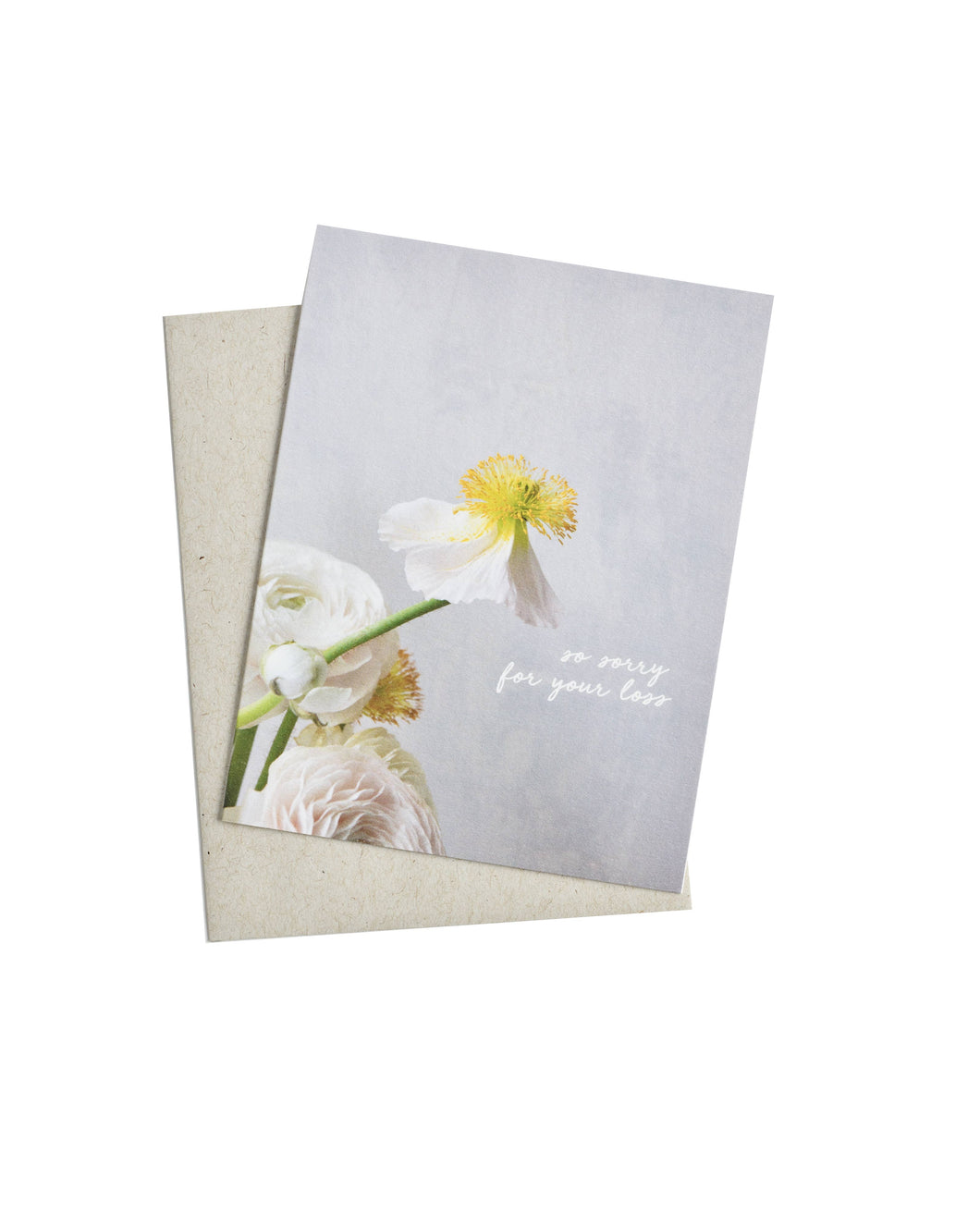 Anemone Sympathy Card