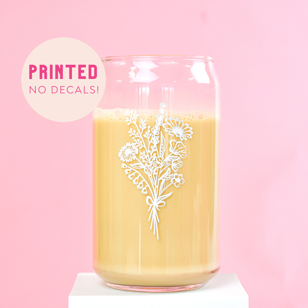 Flower Bouquet | Trendy Coffee Glass