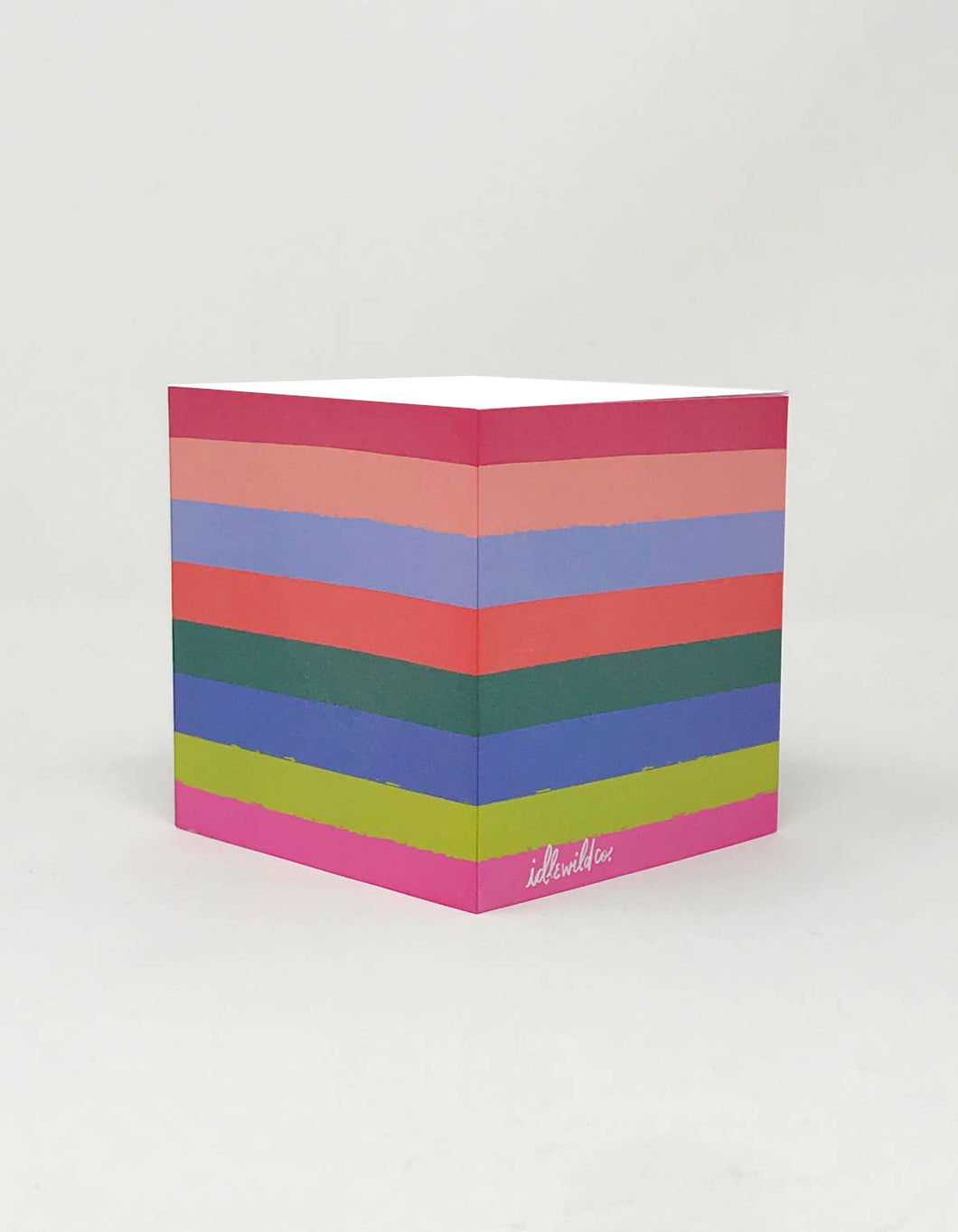 Rainbow Sticky Note Cube