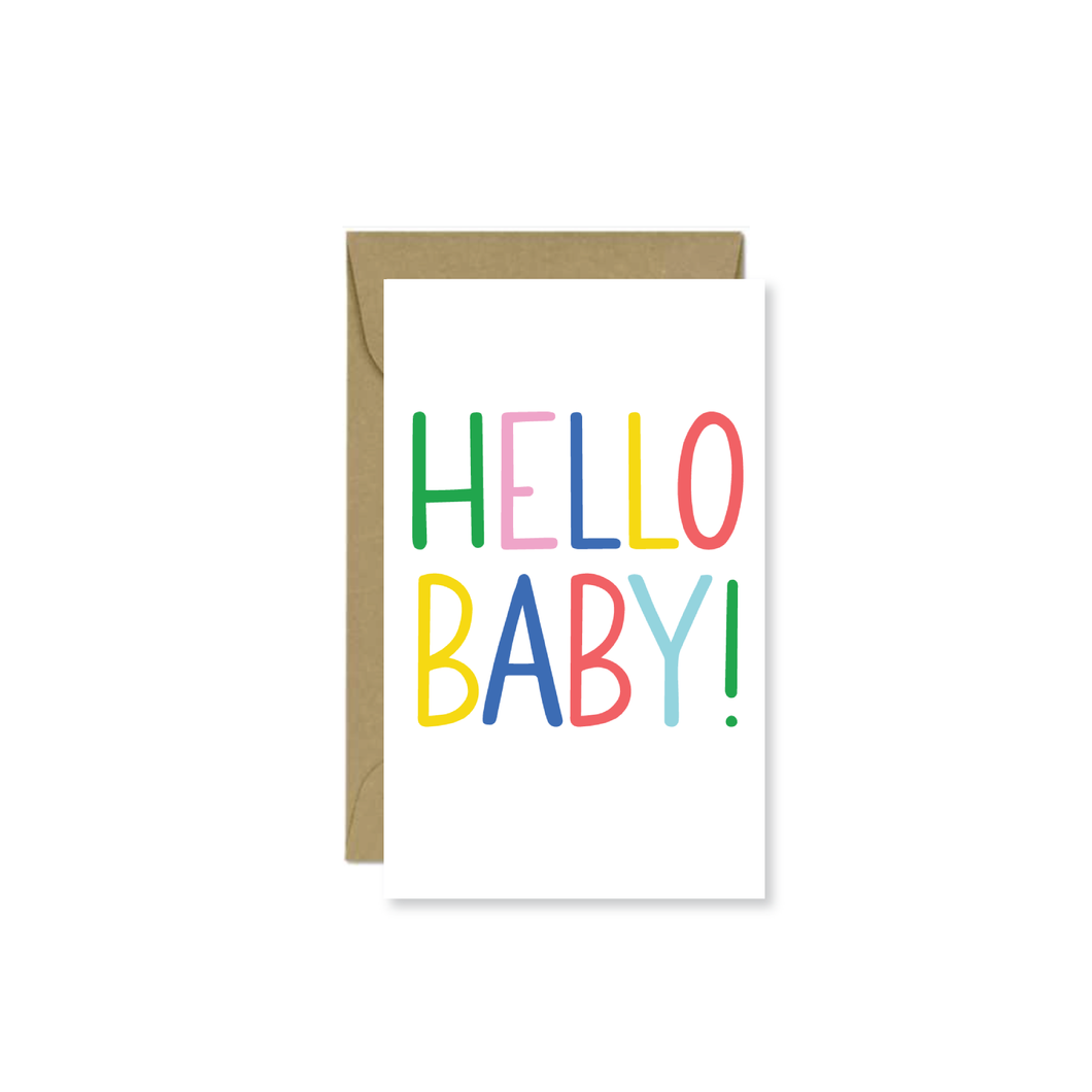 Hello Baby Mini Card