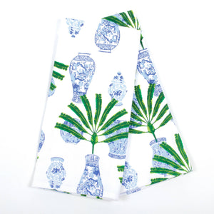 Ginger Jar Palm Printed Kitchen Towel Set