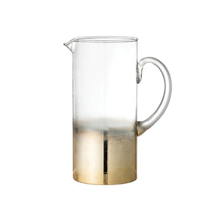 Gold Ombre Glass Pitcher