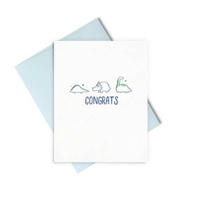 Congrats Dinosaur Card
