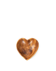 Acacia Wood Heart Bowl