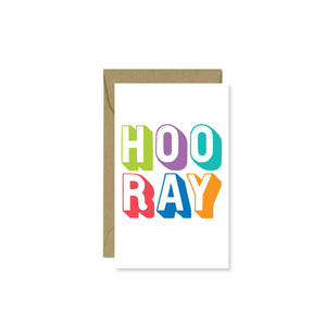 Hooray Mini Card